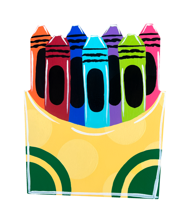 ASHLEY NICOLE DESIGNS CRAYONS IN BOX