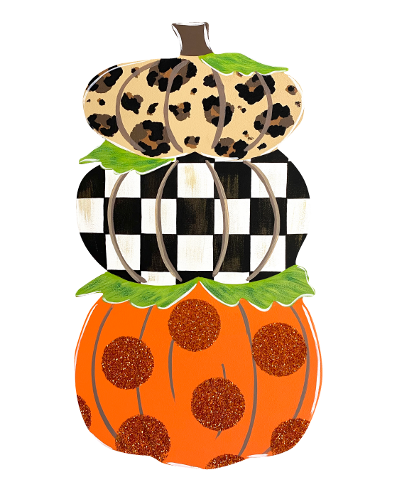 ASHLEY NICOLE DESIGNS 3 STACKED PUMPKINS