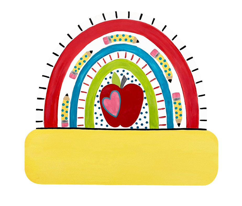 ASHLEY NICOLE DESIGNS TEACHER RAINBOW