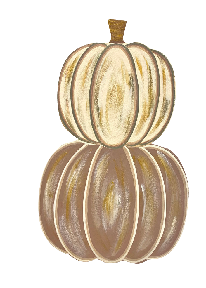 ASHLEY NICOLE DESIGNS 2 STACKED PUMPKINS