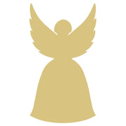 Basic Shape Angel MDF Cutout Winged Silhouette - Unfinished For DIY