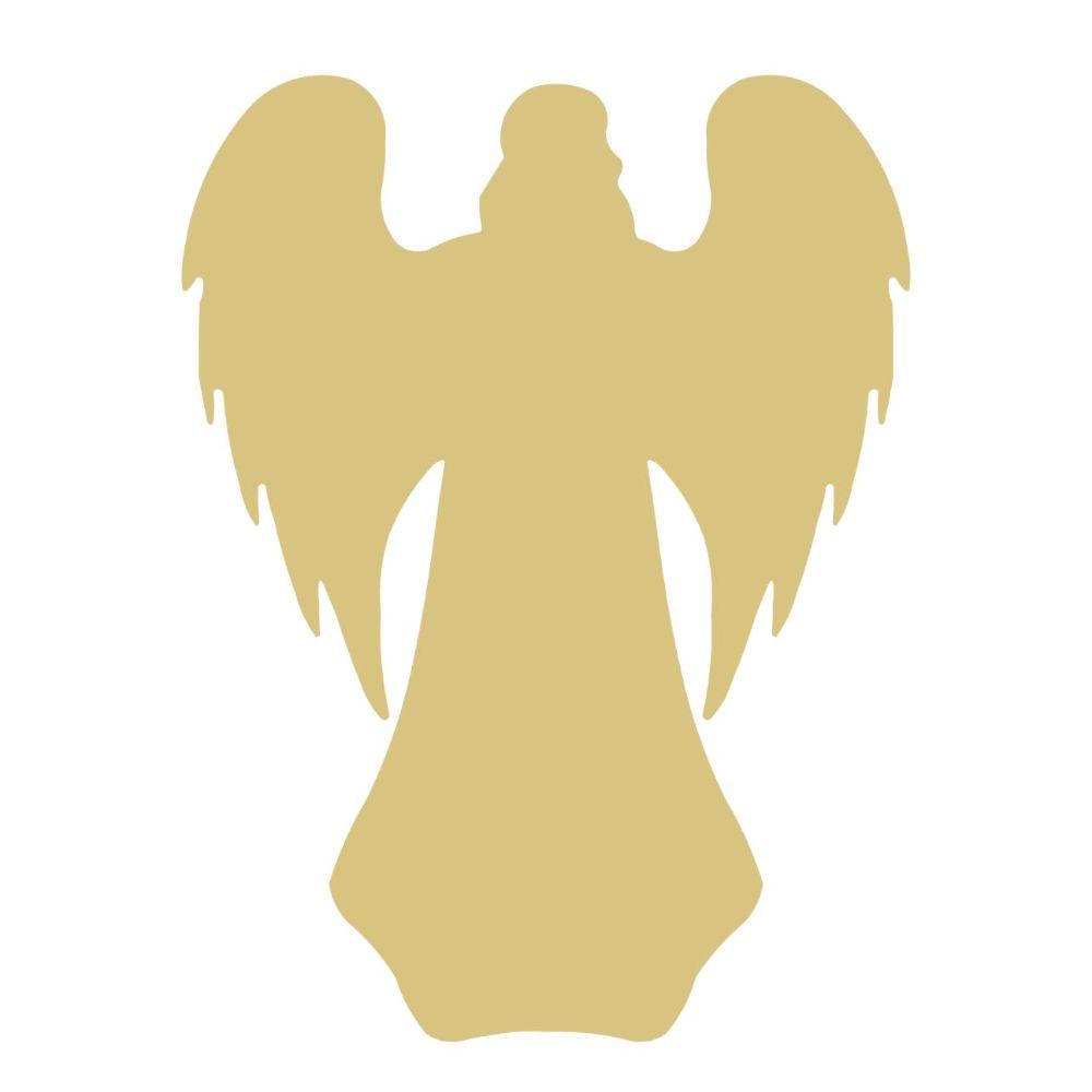 Basic Shape Angel MDF Cutout Silhouette Style 5 - Unfinished For DIY