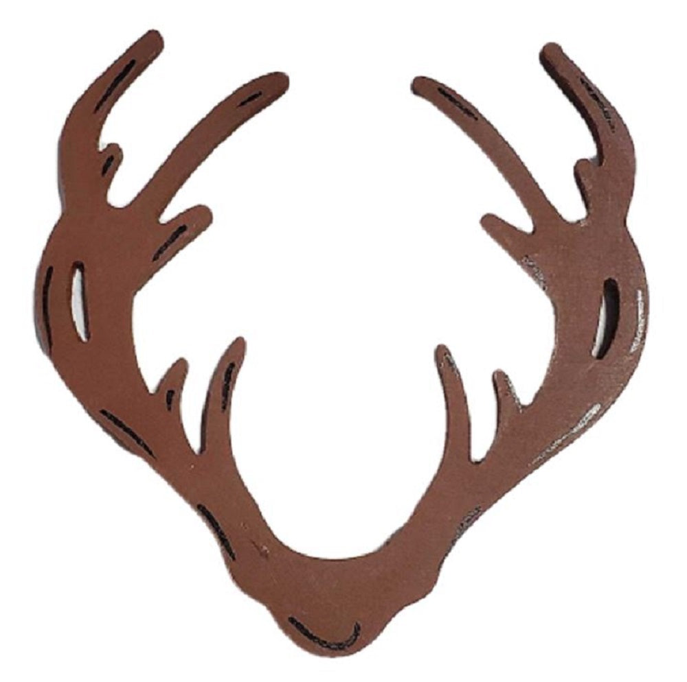 Basic Shape Antlers MDF Cutout Deer Antler Silhouette - Unfinished For DIY
