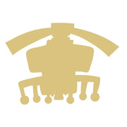 Basic Shape Apache Helicopter MDF Cutout Silhouette - Unfinished For DIY