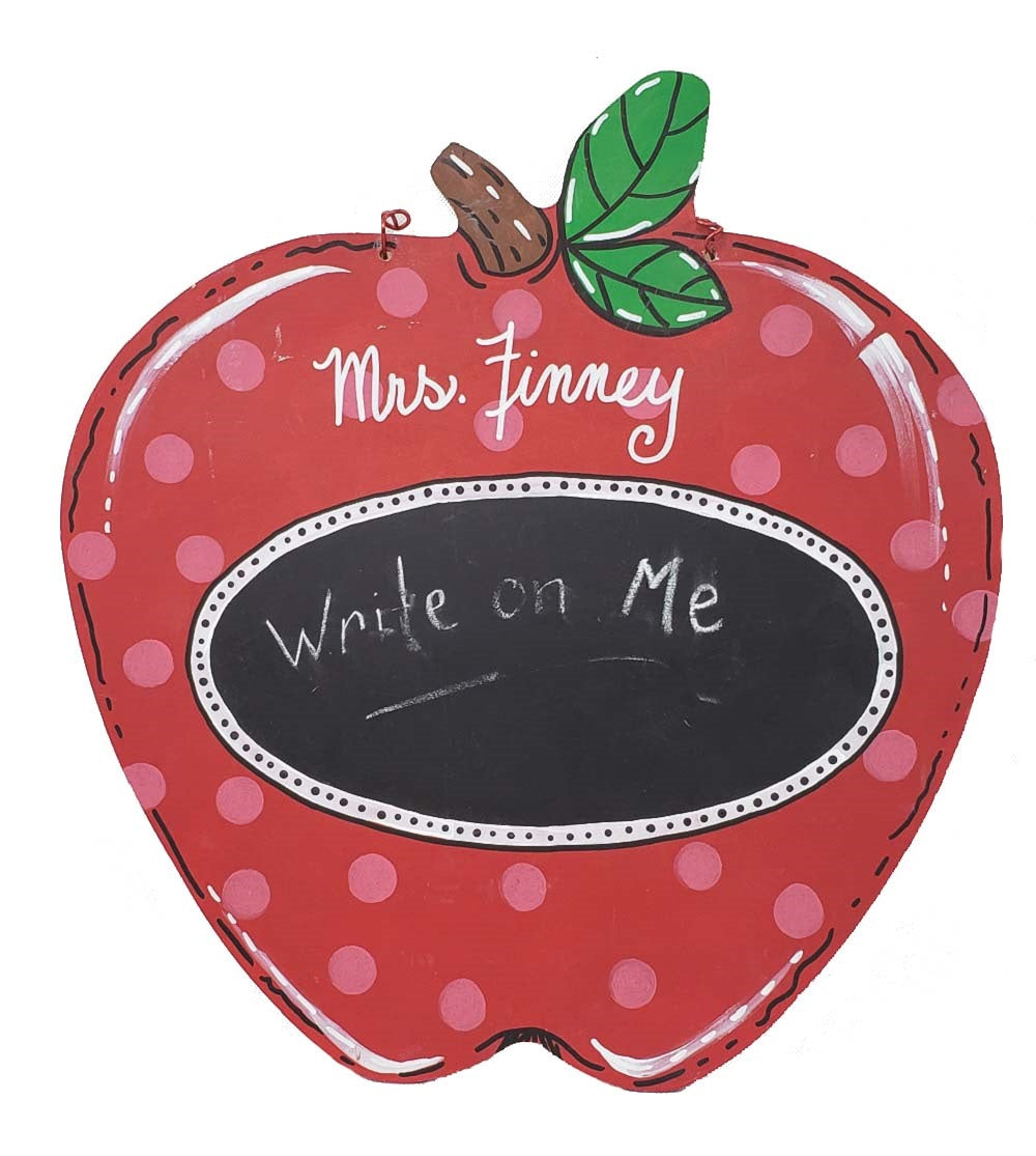 Basic Shape Apple MDF Cutout Silhouette Style 1 - Unfinished For DIY
