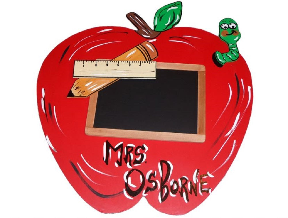 Basic Shape Apple MDF Cutout Silhouette Style 1 - Unfinished For DIY