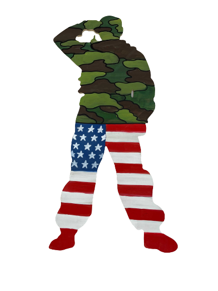 Basic Shape Soldier MDF Cutout Silhouette - Unfinished For DIY