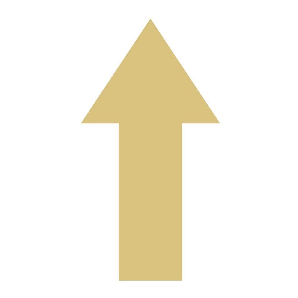 Basic Shape Arrow MDF Cutout Upward Arrow Silhouette - Unfinished For DIY
