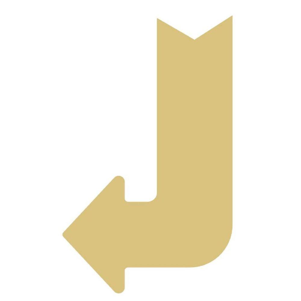 Basic Shape Arrow MDF Cutout Left Pointing Silhouette - Unfinished For DIY