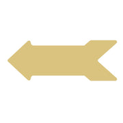 Basic Shape Arrow MDF Cutout Arrow Silhouette Style 3 - Unfinished For DIY