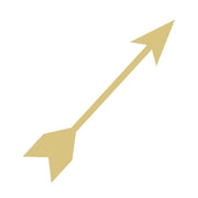 Basic Shape Arrow MDF Cutout Arrow Silhouette Style 5 - Unfinished For DIY