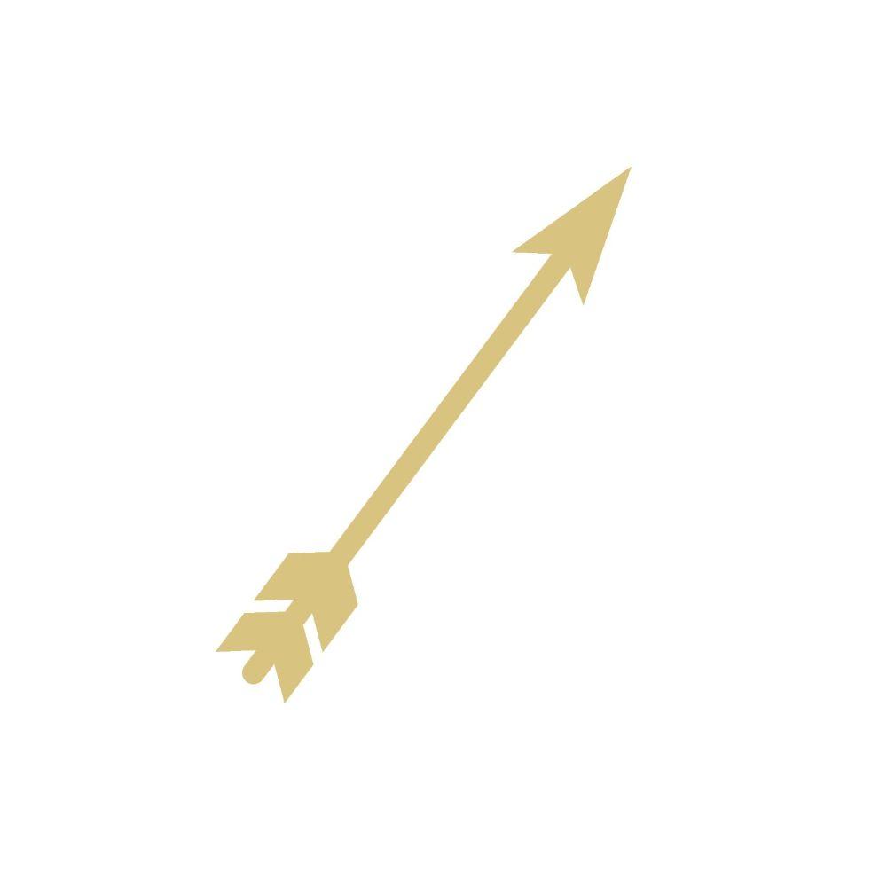 Basic Shape Arrow MDF Cutout Arrow Silhouette Style 6 - Unfinished For DIY