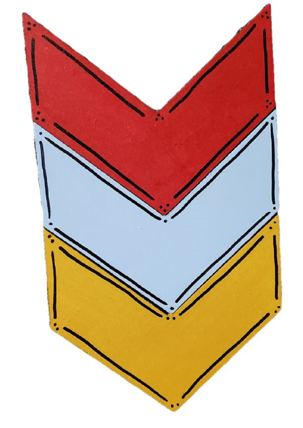 Basic Shape Upward Arrow MDF Cutout Arrow - Unfinished For DIY