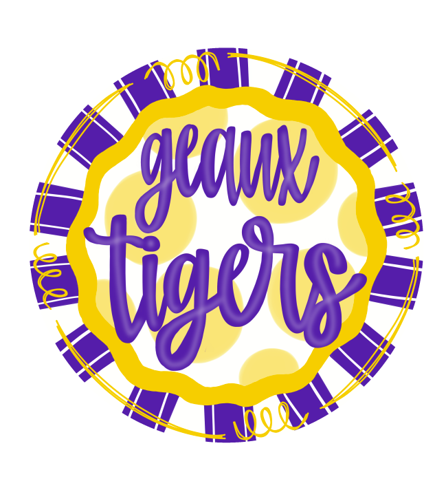 ARTISTICALLY SWEET GEAUX TIGERS