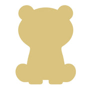 Basic Shape Bear MDF Cutout Bear Silhouette - Unfinished For DIY