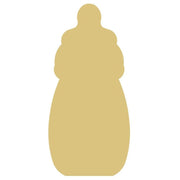 Basic Shape Baby Bottle MDF Cutout Silhouette - Unfinished For DIY
