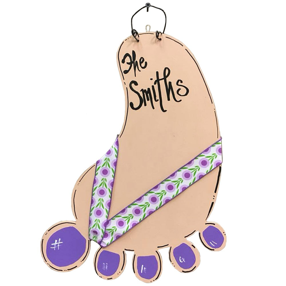 Basic Shape Foot MDF Cutout Baby Footprint - Unfinished For DIY