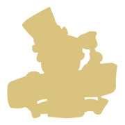 Basic Shape Baby New Year MDF Cutout New Year Silhouette - Unfinished For DIY