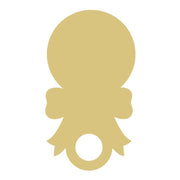 Basic Shape Rattle MDF Cutout Baby Rattle Silhouette - Unfinished For DIY