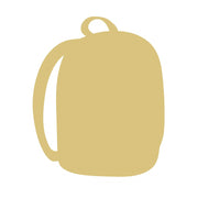 Basic Shape Backpack MDF Cutout Backpack Silhouette - Unfinished For DIY