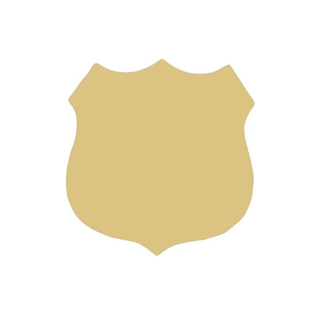 Basic Shape Badge MDF Cutout Crest Silhouette - Unfinished For DIY