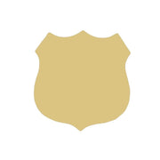 Basic Shape Badge MDF Cutout Crest Silhouette - Unfinished For DIY