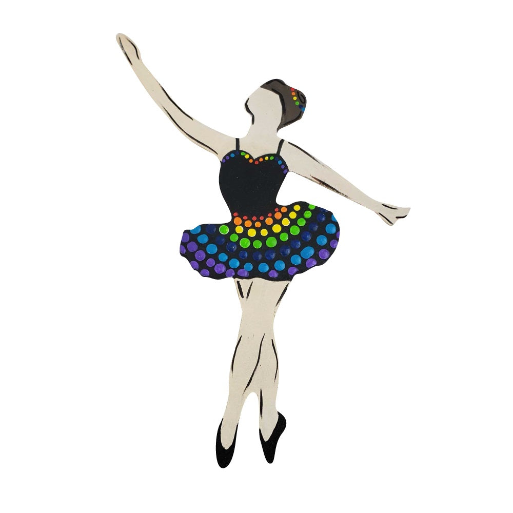 Basic Shape Ballerina MDF Cutout Ballet Silhouette - Unfinished For DIY
