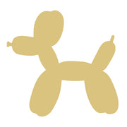 Basic Shape Balloon Dog  MDF Cutout Plain - Unfinished For DIY