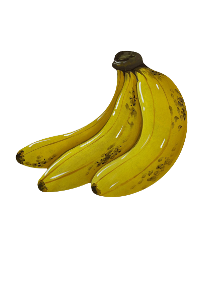 Basic Shape Bananas MDF Cutout Silhouette - Unfinished For DIY