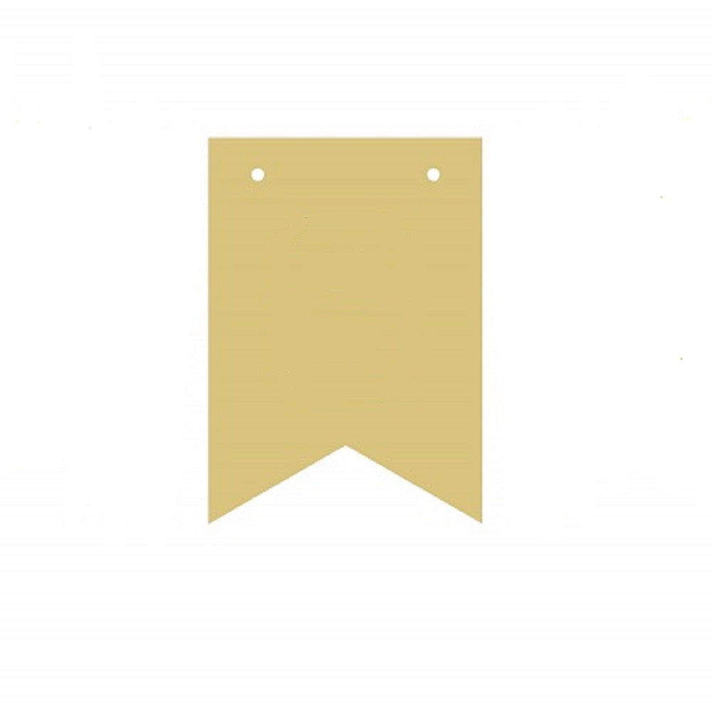 Basic Shape Banner MDF Cutout Plain Banner - Unfinished For DIY