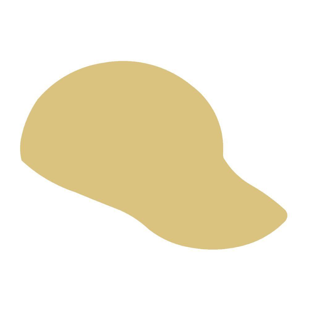 Basic Shape Baseball Cap MDF Cutout Silhouette - Unfinished For DIY