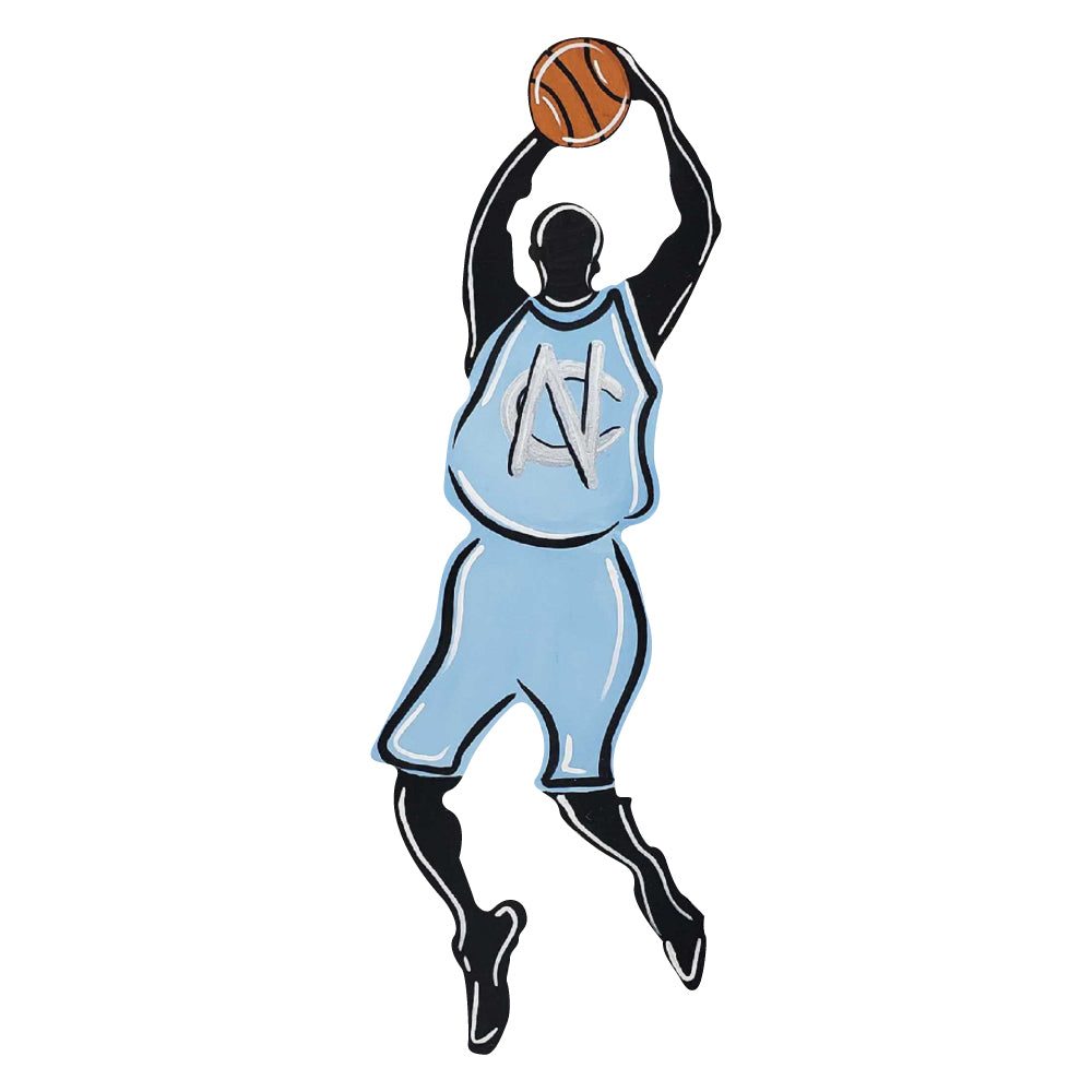 Basic Shape Basketball Player MDF Cutout Dunk Silhouette - Unfinished For DIY