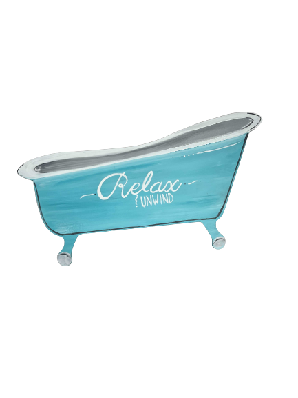 Basic Shape Clawfoot Tub MDF Cutout Vintage Bath Silhouette - Unfinished For DIY