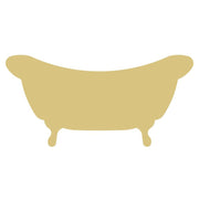 Basic Shape Bathtub MDF Cutout Clawfoot Tub Silhouette - Unfinished For DIY