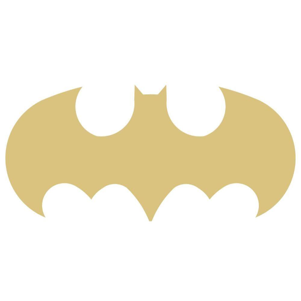 Basic Shape Batman Logo MDF Cutout Batman Emblem - Unfinished For DIY