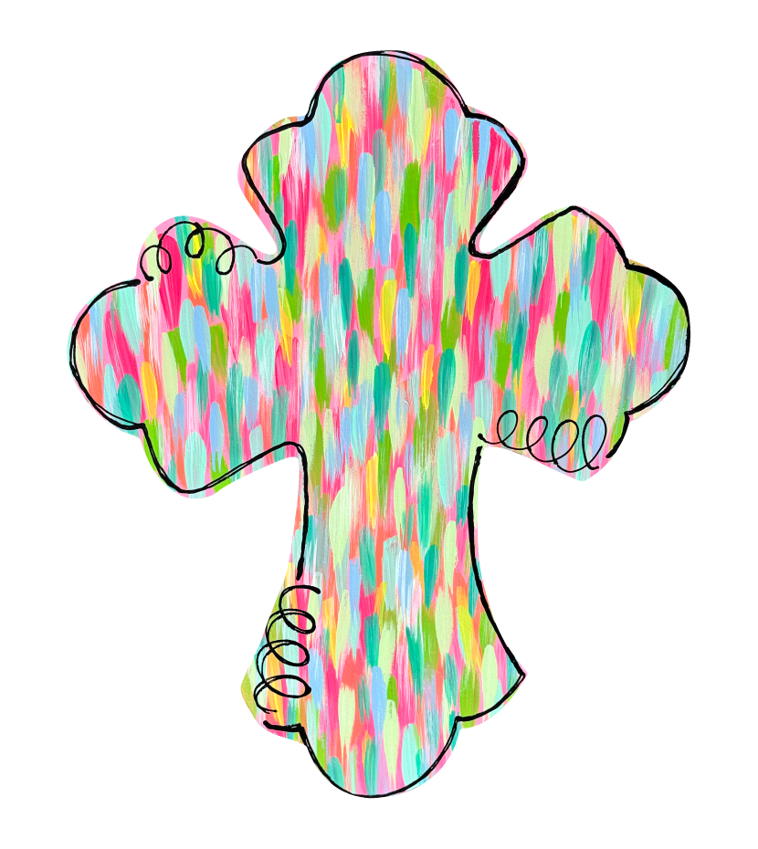 BE BLESSED CREATIONS COLORFUL CROSS