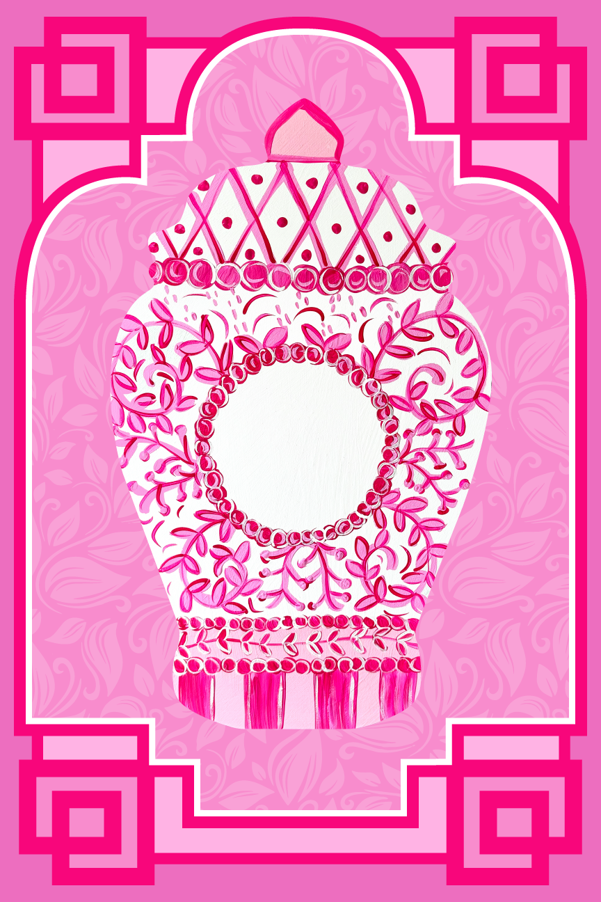BE BLESSED CREATIONS PINK GINGER JAR