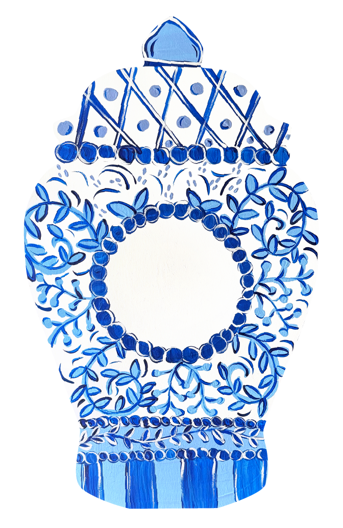 BE BLESSED CREATIONS BLUE GINGER JAR