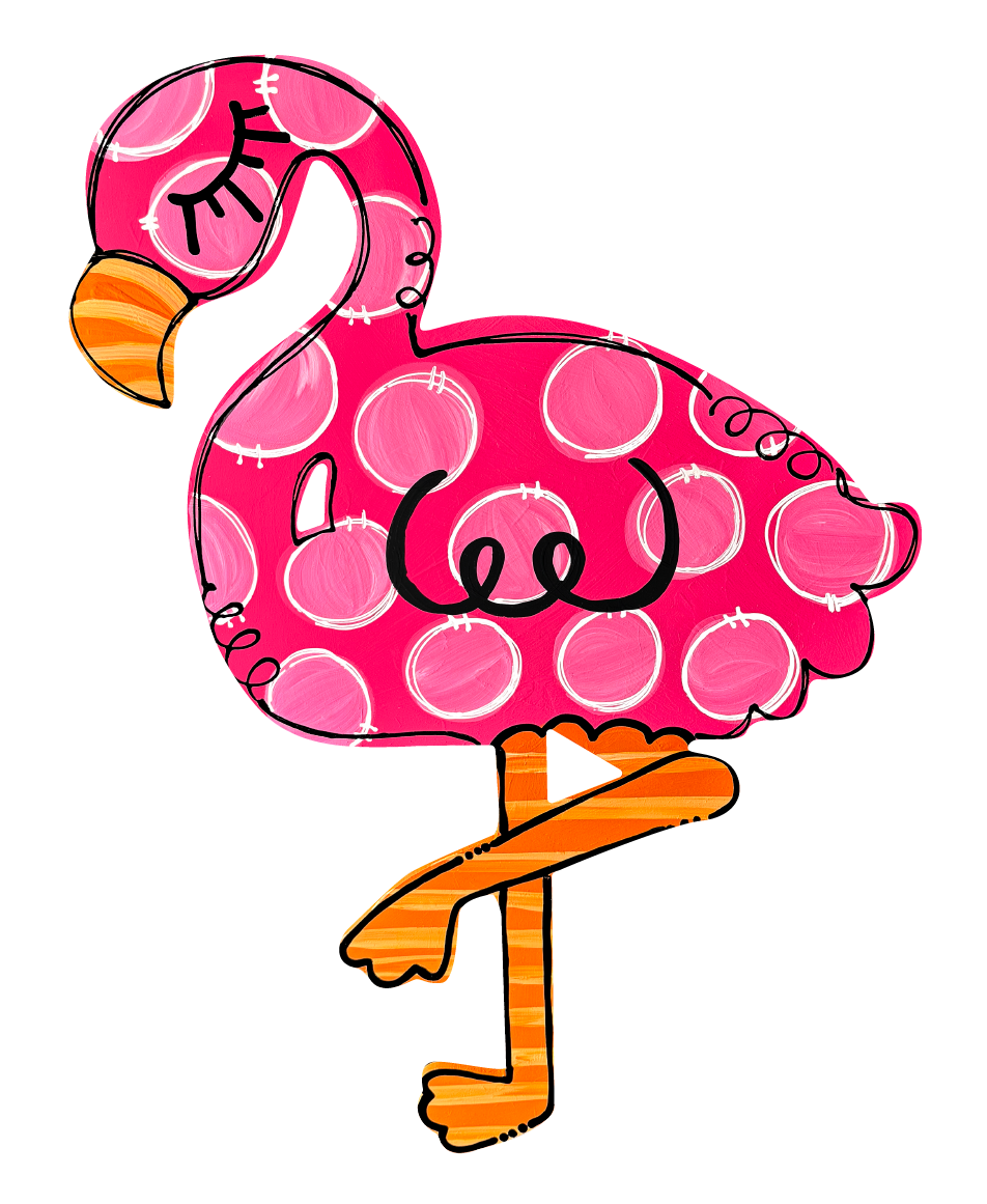 BE BLESSED CREATIONS PINK FLAMINGO