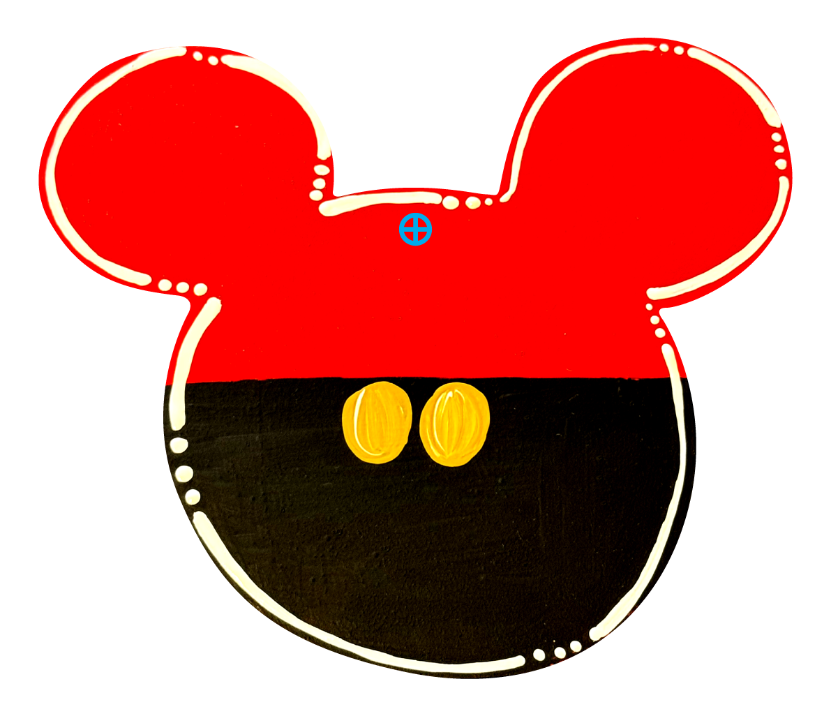BE BLESSED CREATIONS RED AND BLACK CIRCLES