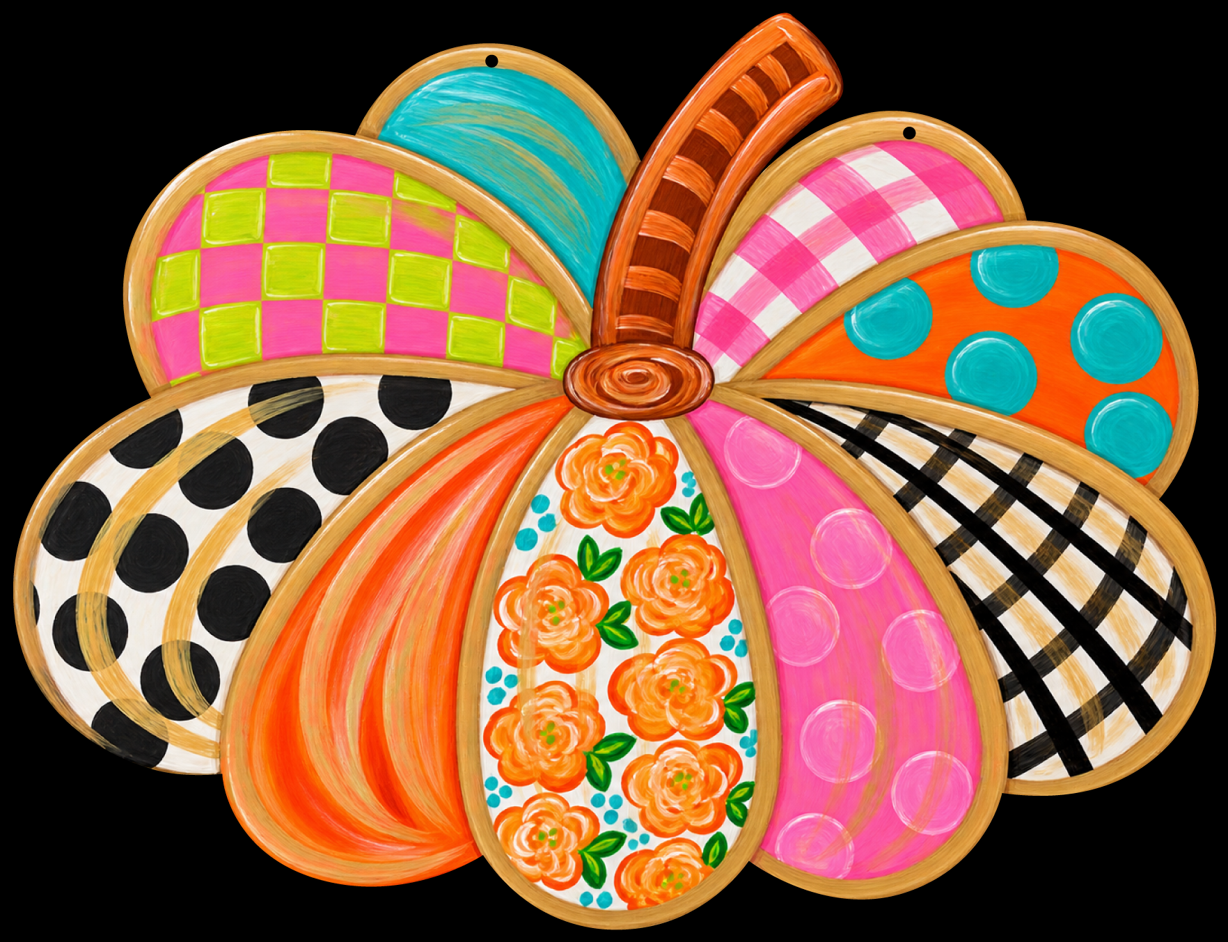 BE BLESSED CREATIONS COLORFUL PUMPKIN