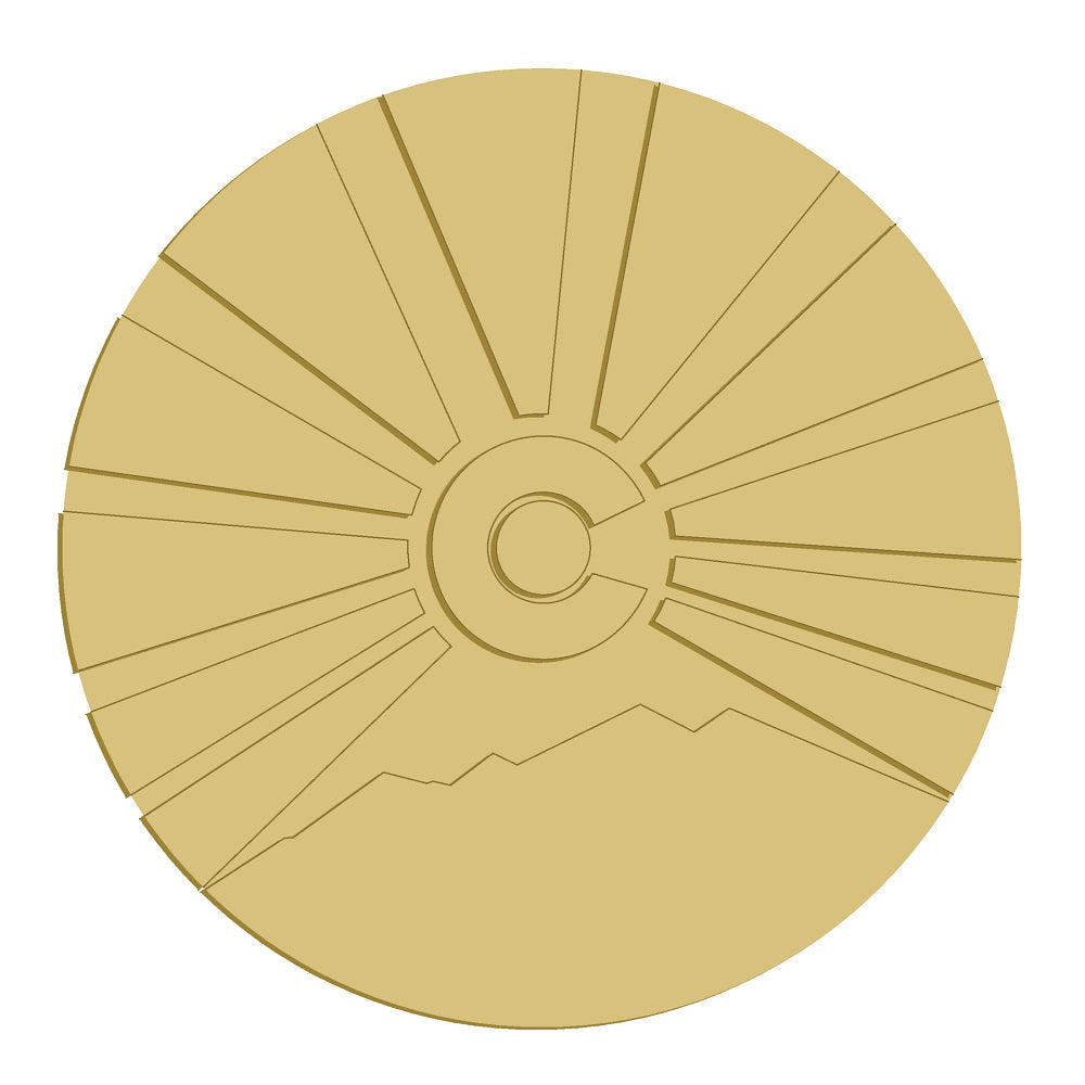 BC 3D Colorado Unfinished Wood Cutout Style 2