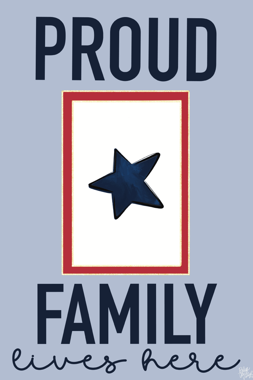 Blue Devil Vinyl LLC PROUD FAMILY LIVES HERE