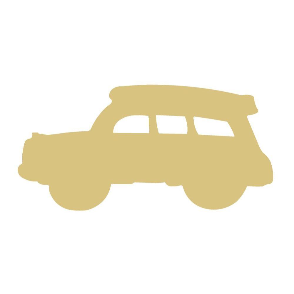 Basic Shape Car MDF Cutout Beach Car Silhouette - Unfinished For DIY