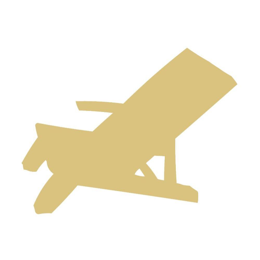 Basic Shape Chair MDF Cutout Beach Chair Silhouette - Unfinished For DIY