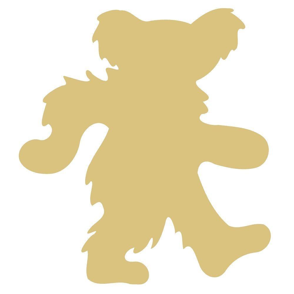 Basic Shape Bear MDF Cutout Silhouette Style 10 - Unfinished For DIY