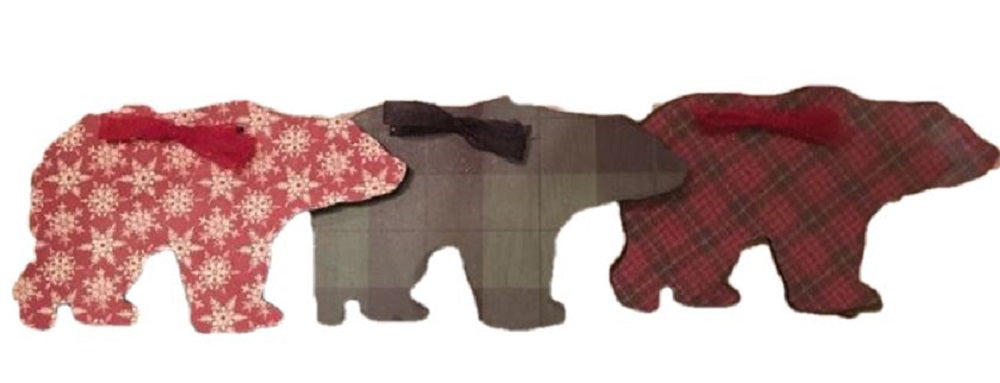 Basic Shape Bear MDF Cutout Silhouette Style 1 - Unfinished For DIY