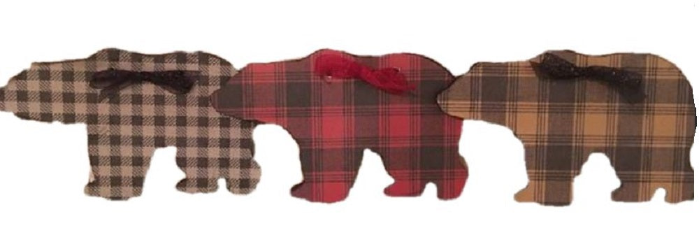 Basic Shape Bear MDF Cutout Silhouette Style 1 - Unfinished For DIY