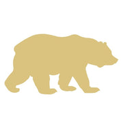Basic Shape Bear MDF Cutout Silhouette Style 5 - Unfinished For DIY