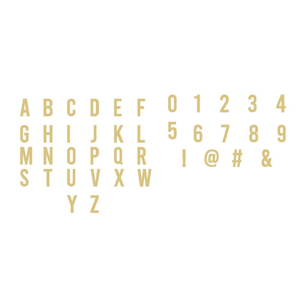 Basic Shape Bebas Font MDF Cutout Alphabet A-Z, Numbers 0-9 And Symbols - Unfinished For DIY
